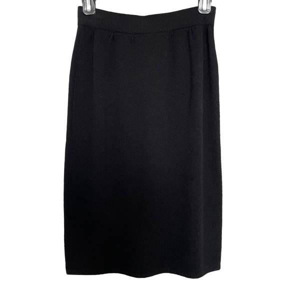 Two-Piece St. John Suit - Pale Pink and Black Jacket PLUS Black Skirt - Size 4 - Picture 4 of 16